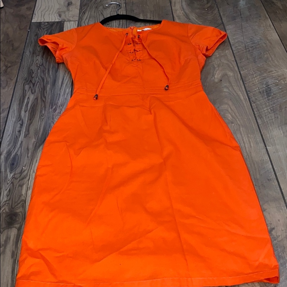 Amelia Bright Orange Dress